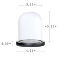 thumbnail image 2 of Cúpula transparente con base de madera.,Cúpula de vidrio con base,Campana de cristal,Cúpula de exhibición de vidrio,Cubierta de vidrio,Botella de paisaje de jardín,Soporte de bricolaje, 2 of 9