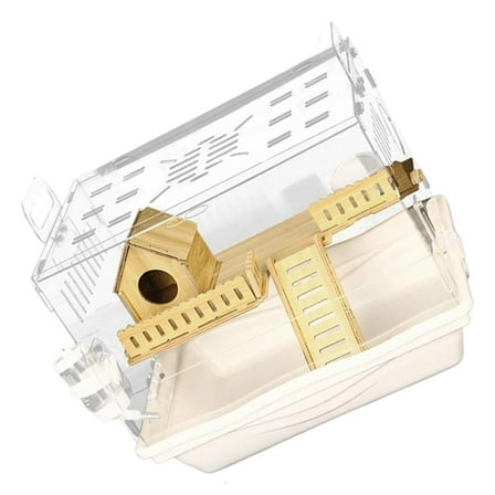 Rvaymup Hamster Rodents Cage House for Guinea Pigs, Gerbils Villa Platform Toy Cage