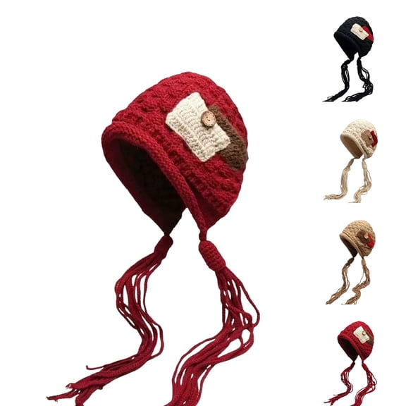 Nooxsoe Women's Beanie Slouchy Beanie Hat Soft Thick Ski Hats for Men Knitted Beanie Seamless Beanie Cap Stretch Winter Hat Soft Warm Snow Ski Cap Winter Beanie Women Hats Black One Size