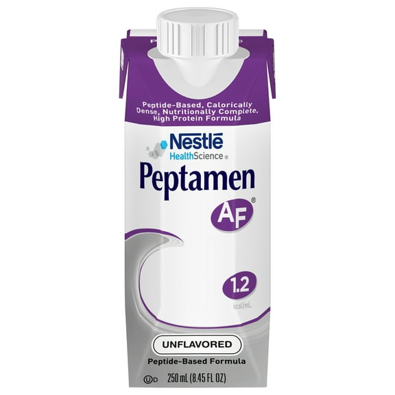Nestle Peptamen AF Tube Feeding Formula Unflavored 250 mL Carton 24 Ct