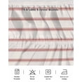 thumbnail image 5 of Red Striped Wrap Around Bed Skirts for Queen Bed 18" Drop, Bed Skirt with Adjustable Elastic Belt Dust Ruffle Bed Valance for Bedroom Hotel Luxury Rustic Red Stripe Modern Art Beige Bed Frame Cover, 5 of 7