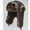 Coffee, variant on SUNRISEUMBRELLA Winter Ski Trapper Winter Hats Men Aviator Soft Faux Fur Ear Flaps Hat Cap (Black Coffee)