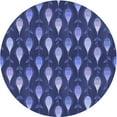 thumbnail image 1 of Ahgly Company Machine Washable Indoor Square Transitional Light Slate Blue Area Rugs, 3' Square, 1 of 7