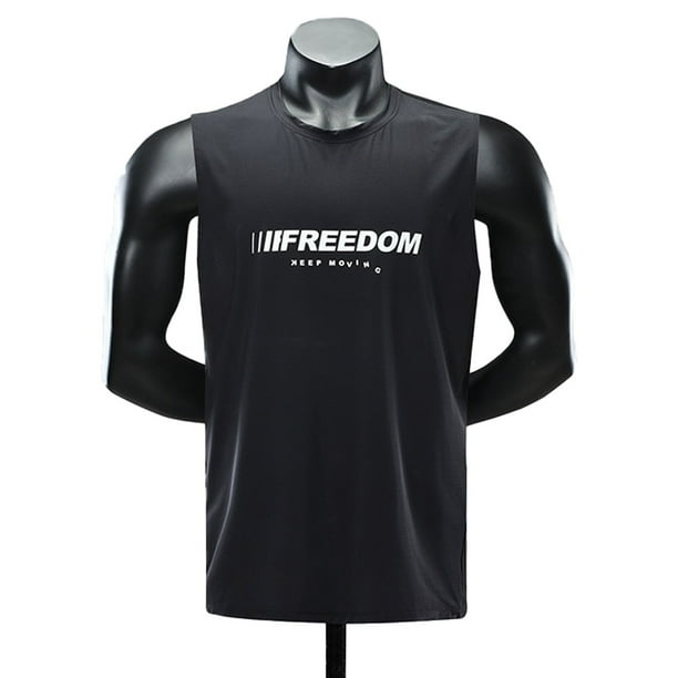Camisa de natación sin mangas para hombre, de secado rápido, atlética, para correr, gimnasio, muscular, playa, camiseta sin mangas, grande y alta