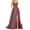Solid, variant on RUTAYY Women's Dress Solid Color Sleeveless Round Neck Backless Side Slit Wedding Evening Party with Pocket Chic Holiday Dresses