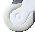 thumbnail image 4 of Cama portátil Happon para adultos, con reposacabezas ajustable, plegable de algodón transpirable 3D, color gris, 4 of 8