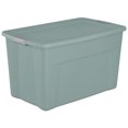thumbnail image 1 of Sterilite  132 L Latch Tote- Aqua, 1 of 3
