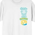 thumbnail image 2 of Gloomy Bear Cancer Zodiac Gloomy Crew Neck Short Sleeve Women's White T-shirt - 5XL, 2 of 4