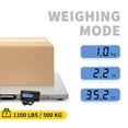 thumbnail image 6 of KFFKFF Digital Livestock Scale 1100lbs x 0.2lbs Large Pet Vet Scale Heavy Duty Large Dog Hog Sheep Goat Pig Sheep Scale Stainless Steel Platform Electronic Postal Shipping Scale, 6 of 9