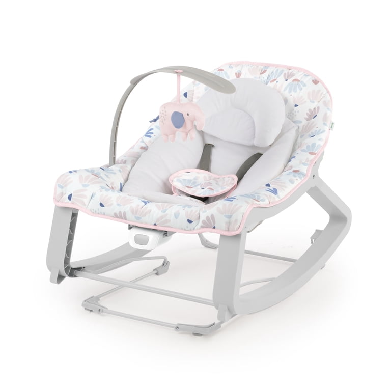 Ingenuity Keep Cozy 3-in-1 Baby Bouncer, Pink Burst photo 1