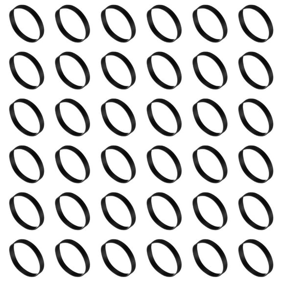 60Pcs Silicone Rubber Bands,30mm/1.2" Rubber Bands Rings Cable Ties, Black