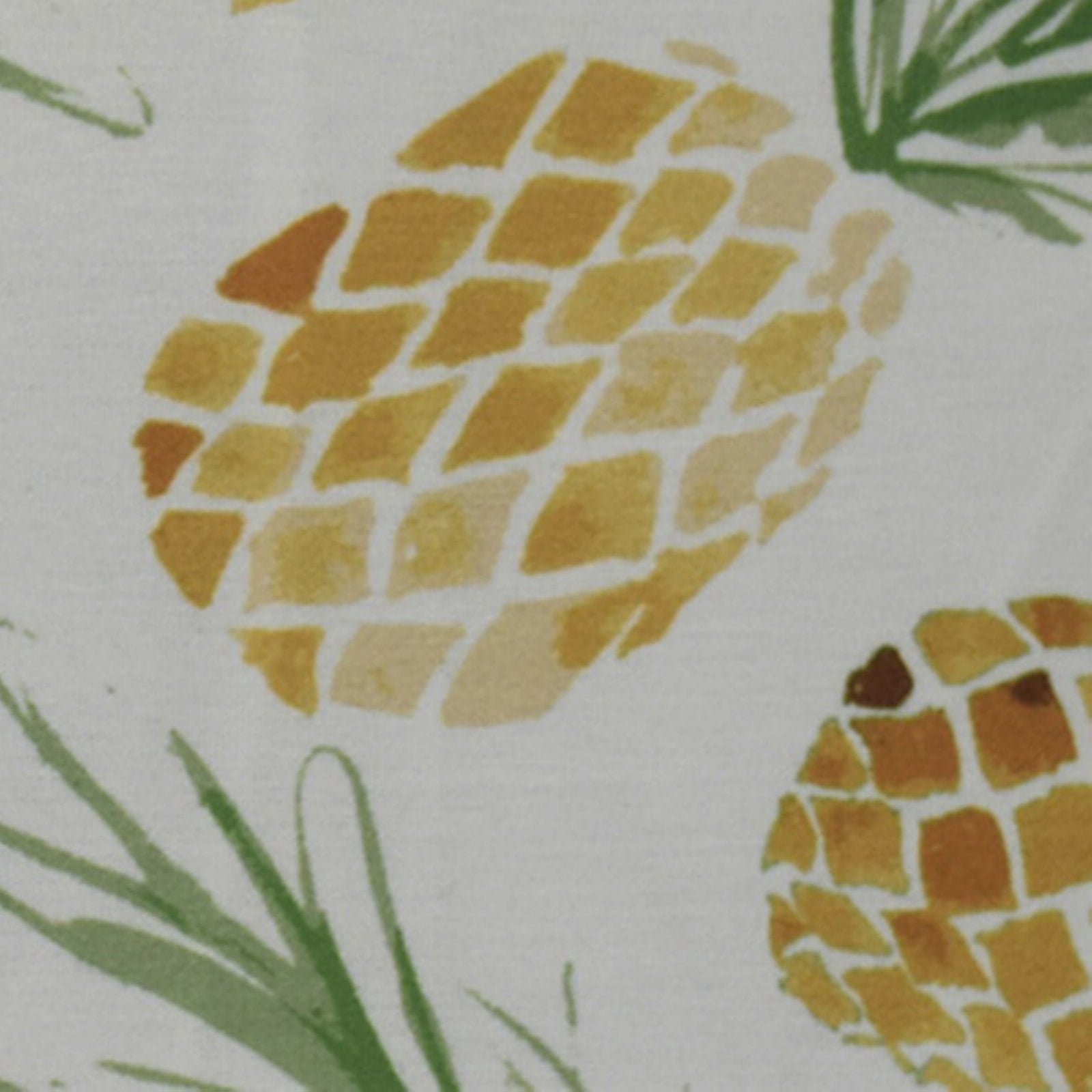 Simply Daisy, Tossed Pineapples, Geometric Print Outdoor Pillow