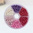 thumbnail image 4 of 1 Lot de 4mm Perles Rondes en Verre DIY Perles Colorées Perles d'Espacement Accessoires pour Fabrication de Bijoux DIY (Style Mixte 4, Environ 810 Pcs), 4 of 9