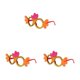 thumbnail image 4 of Guardurnaity Gafas de purpurina de dibujos animados de Pascua, gafas de plástico para fiesta de pollo, decoración de Festival, accesorios para fotos, Type1 NO1 Guardurnaity CBP192383, 4 of 6