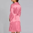thumbnail image 7 of Alkepwun Robes for Women - Satin Bridesmaid Robes with Lace Detail - Silky Belted Wedding Prep Robes, 7 of 7