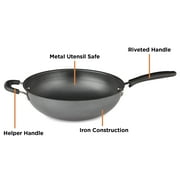 Supor 12.6 inch Metal Utensil Safe Iron Wok, FC32T11C