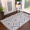 thumbnail image 2 of Superior Evren Hand-Tufted Cotton/Wool Textured Geometric Cerulean/Dark Denim Farmhouse Area Rug, 3' x 5', 2 of 6