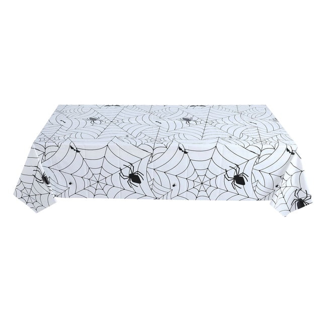 Mom's Best Mantel rectangular de poliéster para mesa de Halloween, 54 x 108 pulgadas