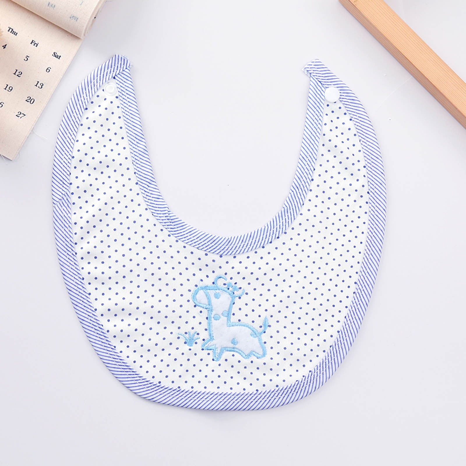 Povozer Layette Set Girl 8PCS Newborn Baby Boy Girl Tops+Hat+Pants +Bib+Sock Shose+Romper Outfits Set Size 0-3 Months,Blue