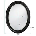 thumbnail image 2 of belham living oval wall mirror - black - 25w x 33h in., 2 of 4