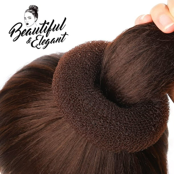 Donut Hair Bun Maker 7 Pieces Ffiy Ring Style Bun Maker Set With Hair Bun Makers 1 Extra Large 2 Large 2 Medium And 2 Small 5 Pieces Hair Elasti