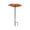Brown, variant on 19.6 Inch Flower Shaped Bird Bath and Feeder, Metal Stake Solar Garden Decor for Yard Lawn, Durable Outdoor Ornament, 1Pc