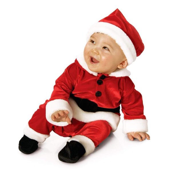 Disfraz Premium Infantil Rubies Santa-Navidad De Bebé Color Rojo Talla:2-4