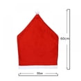thumbnail image 5 of Christmas Santa Hat Chair Back Covers for Dining Room Home Holiday Party Decor, 5 of 6