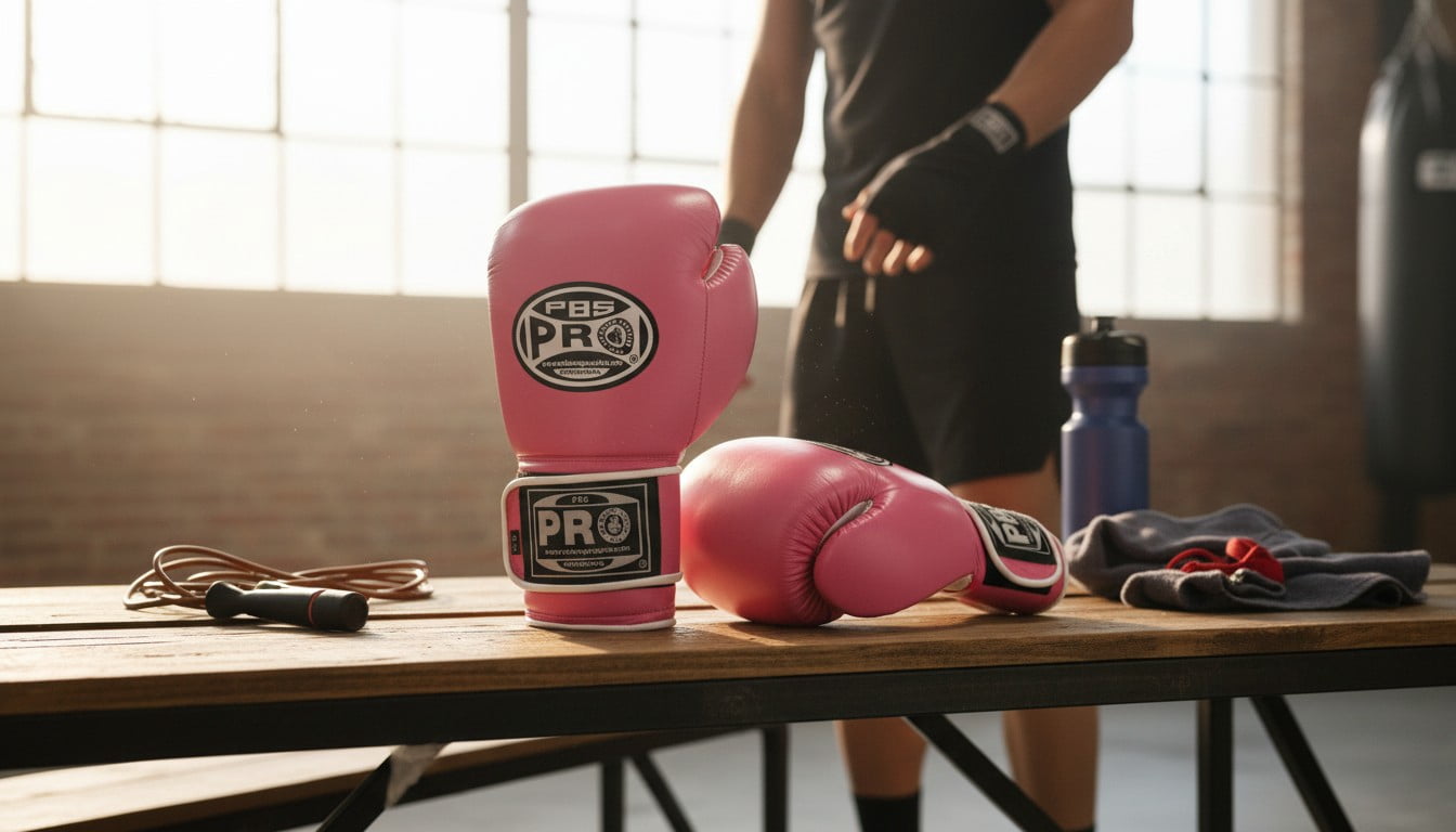 ProBoxing® Leather Boxing Gloves – (Pink) (8oz) Training Boxing Gloves for Boxing, MMA, Muay Thai & Sparring – Durable Genuine Leather, Wrist Support, Impact Protection