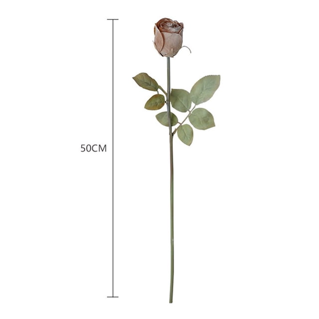 Fake Rose 1Pc Photo Props Fadeless Delicate 5 Colors Simulation Rose