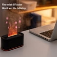 thumbnail image 6 of Yajisi Flame Essential Oil Diffuser, 220ml USB Quiet Aromatherapy Humidifier with 7 Colors Night Light, Ultrasonic Cool Mist Automatic Shutoff Destop Fragrance Device for Home Bedroom, Black, 6 of 9