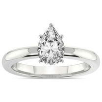 IGI Certified 4 Carat Pear Shape Lab Grown Diamond Engagement Ring | 14K White Gold |Quinn Solitaire Diamond Ring | FG-VS Quality Friendly Diamonds