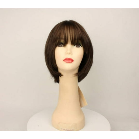 European Human Hair Freeda Wig Dorothy Medium Brown Multi-Directional Skin Top Size S