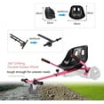 thumbnail image 5 of Wonder Wheels Hover Kart Go Kart Adjustable Seat Attachment for 6.5" Hover-Rider Buggy - Pink, 5 of 7