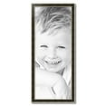 thumbnail image 2 of ArtToFrames 15" x 37" Black Panel With Silver Lip Picture Frame, 15x37 inch Multi Wood Poster Frame (WOM-5093), 2 of 7