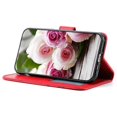 thumbnail image 3 of Phone Case For Xiaomi Redmi 13C 4G 5G 13R 5G Poco M6 5G C65 4G Wallet Stand Imprinted Rose Butterfly, 3 of 5