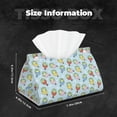 thumbnail image 6 of Lsque Frog In Mermaid Printed Long Tissue Box Cover Holder, Facial Paper Organizer Dispenser,Triangle with Bottom Belt, PVC Leather Decorative Organizer, 6 of 9