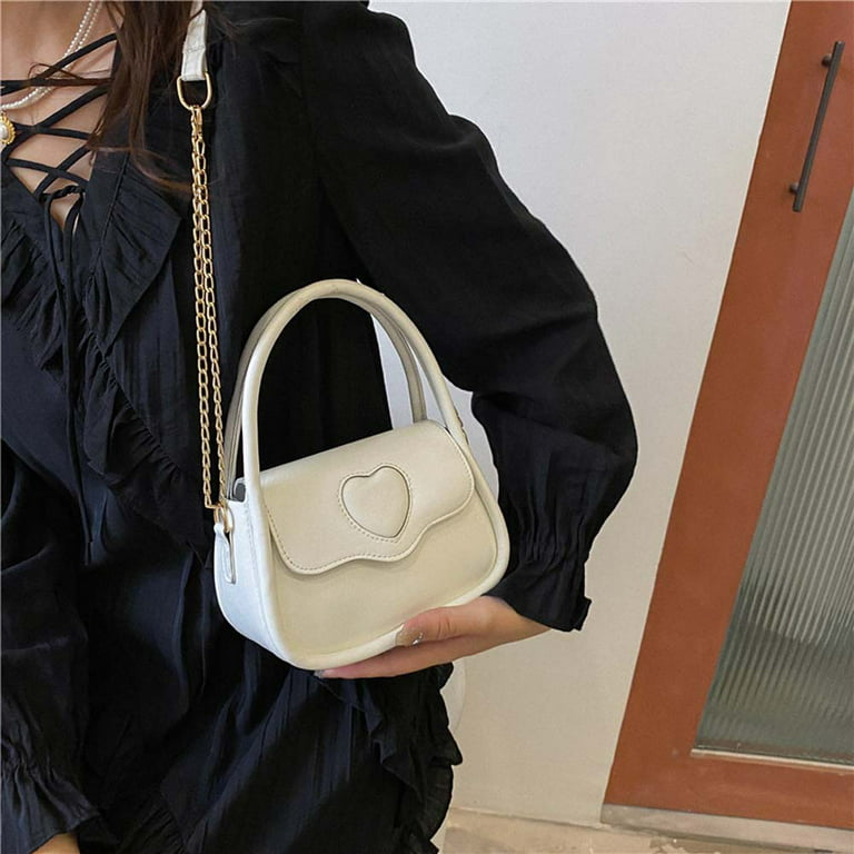 Lacel Urwebin Small Crossbody Bags for Women Stylish Designer Purses White Messenger  Bags Coin Purse including 2 Size Bag: Handbags