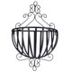 thumbnail image 1 of Macetero de hierro de estilo europeo para pared, soporte semicircular para macetas (negro), 1 of 7