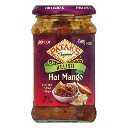 Patak Mango Relish - Patak's Relish Hot Mango, 10 OZ (Pack of 6)