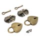thumbnail image 1 of Lanzamiento De La Caja De Madera HASP, Candado En Forma De Corazón, Cierre De aleación De aleación De Zinc, Solución De Seguridad Completa Para Cajas Con Llave, Estilo Vintage, 1 of 7