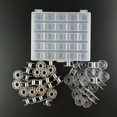 thumbnail image 4 of MYG 25X Plastic Bobbin Metal Sewing Spool Empty Spool Storage Box Sewing Accessories, 4 of 8