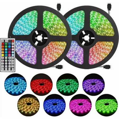 

LED Strip Lights 16.4-100ft RGB Led Room Lights 5050 Led Tape Lights Color Changing