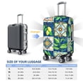 thumbnail image 6 of Easygdp Lemon and Leaves Print Elastic and Washable Suitcase Protective Cover with Hidden Zipper Fits 18-32 inch Luggage -X-Large, 6 of 9