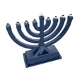 thumbnail image 2 of Menorá Zion Judaica Azul LED Operada por USB y Batería Paquete de 6, 2 of 6