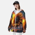 thumbnail image 3 of KLL Veste à Capuche Extérieure Protection Solaire UPF 50+ pour Hommes et Femmes, Imprimé Tournesol, Manches Longues, Pêche, Randonnée, Performance - Moyen, 3 of 7