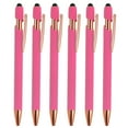 thumbnail image 1 of Bolígrafo Uxcell con Punta de Estilógrafo, Tinta Negra 1.0mm, Estilo de Bolígrafo 2, Rojo Rosa, Paquete de 6, 1 of 6