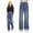 Navy, variant on Tiijoy Girls Straight Leg Pull On Jeans Toddler Casual Relaxed Fit Denim Pants, Sizes 3-4