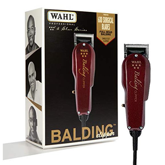Wahl Professional Tondeuse à Calvitie 5 Étoiles 8110 - Idéale pour Barbiers et Stylistes - Coupe Chirurgicalement de Près pour Calvitie Complète - Deux Fois Plus Rapide Que les Tondeuses à Moteur Pivotant - Accessoires Inclus