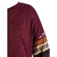 thumbnail image 3 of Más el tamaño de gota de hombro de Navidad Imprimir sudadera Rosegal  Mangas largas de talla grande, 3 of 5